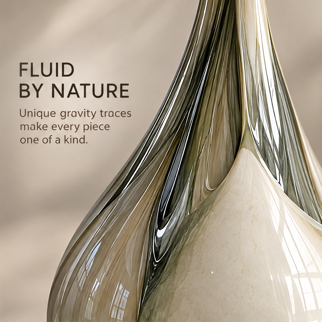 Sculpted Details — close-up of flared neck opening with leaf-pattern glaze interior, refined in every curve crafted to inspire