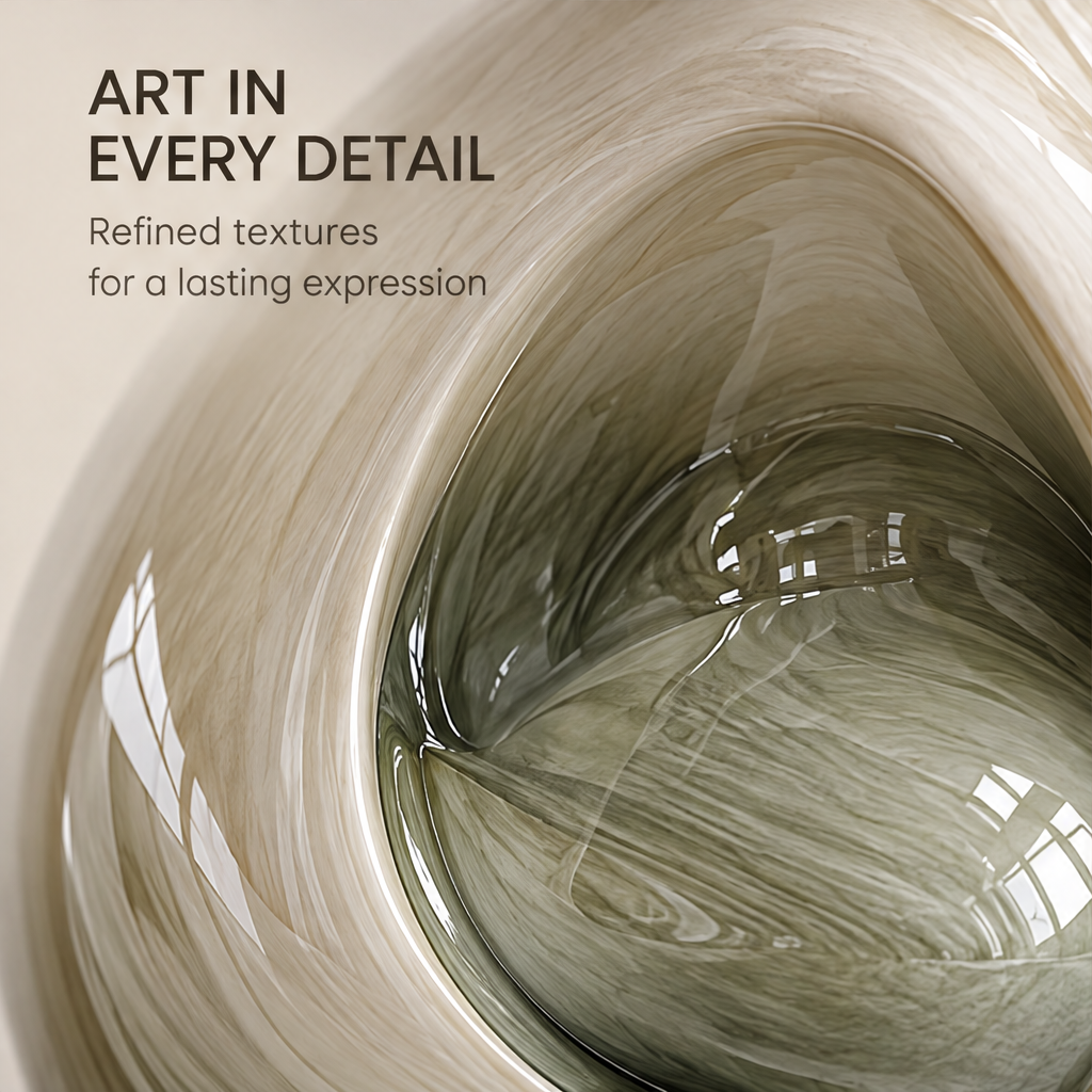 A Calmer Living Space — top-down view of round vase showing side neck and concave pocket, brings natural elegance to your home